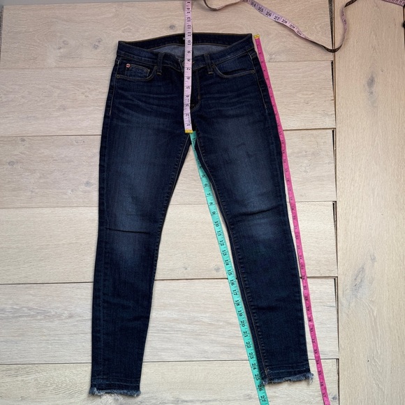 Hudson Jeans Krista Ankle Super Skinny Jeans w/ Raw Hem - Picture 3 of 8